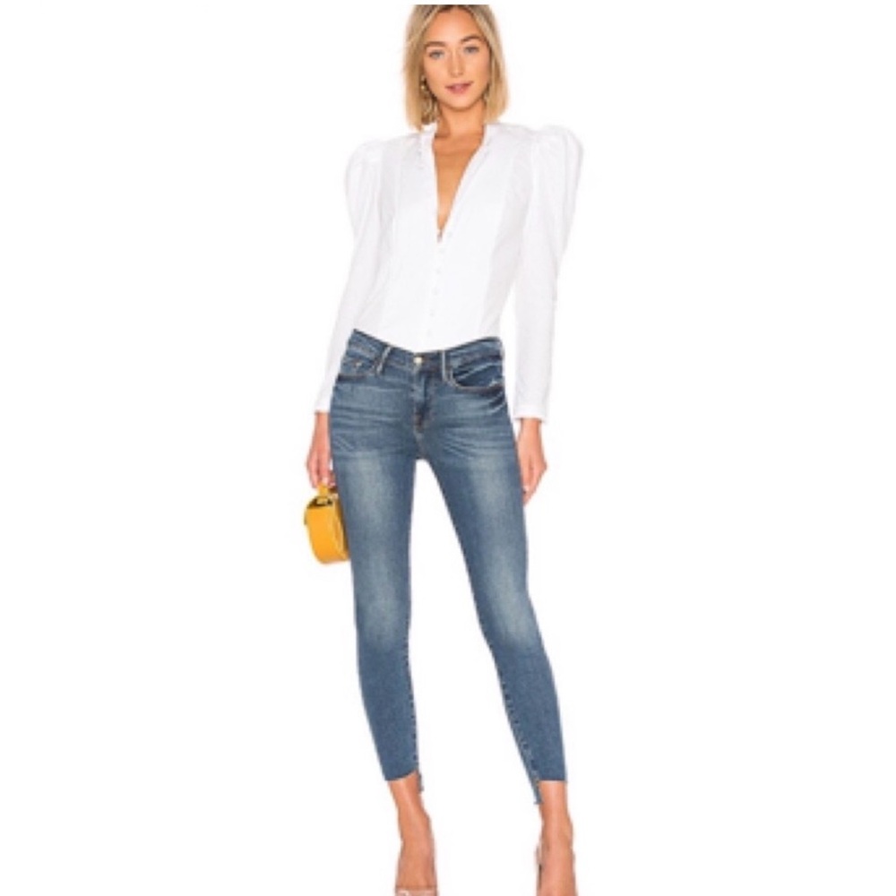 Frame Denim Le Skinny de Jeanne in Cape May 26